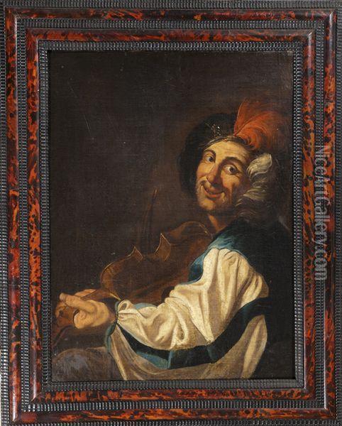 Le Violoniste Oil Painting - Gerrit Van Honthorst