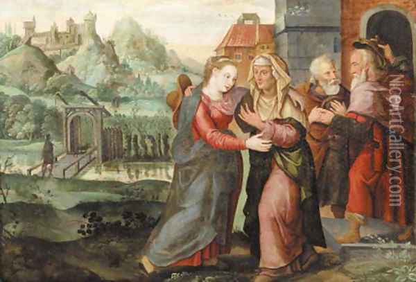 The Visitation Oil Painting - Maerten De Vos