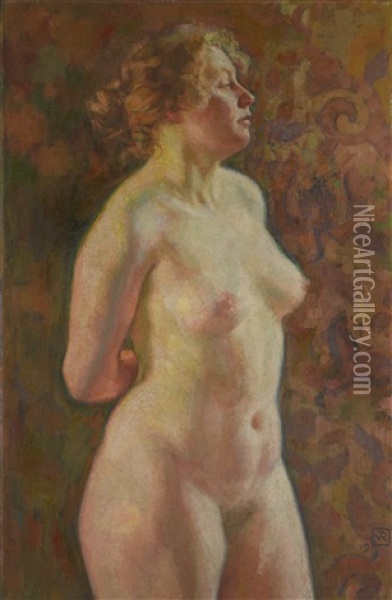 Torse De Blonde Oil Painting - Theo van Rysselberghe