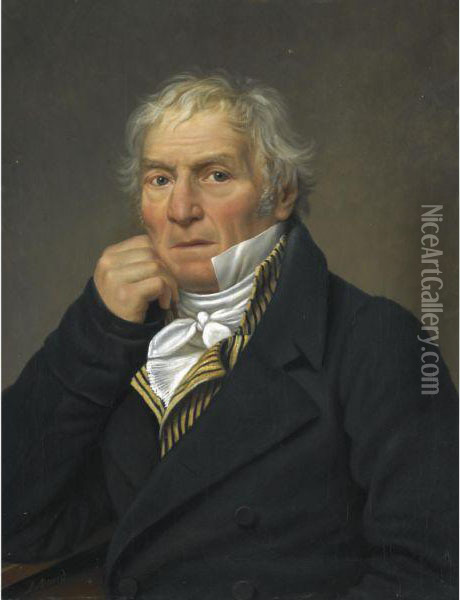 Portrait Of A Man Oil Painting - Jacques Louis David