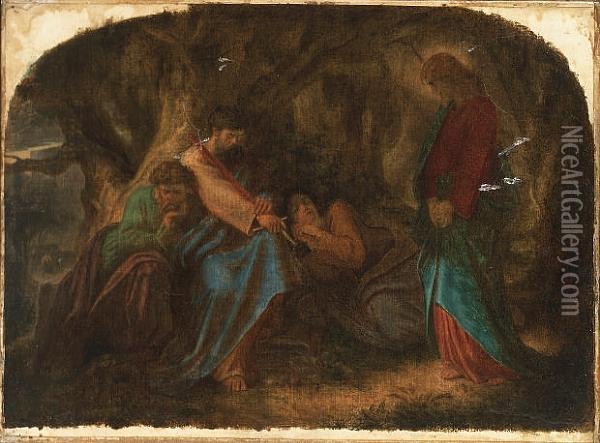 The Garden Of Gethsemane Oil Painting - Joseph Noel Paton