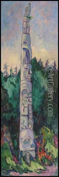 Chatle, Q.c.i. Oil Painting - Emily Carr