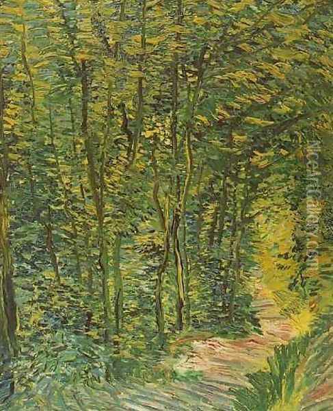 Path In The Woods Oil Painting - Vincent Van Gogh