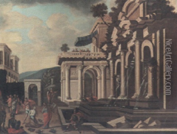 The Martyrdom Of Saint Catherine Of Alexandria Oil Painting - Viviano Codazzi