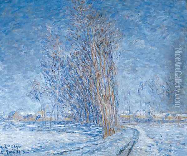 Paysage sous la neige Oil Painting - Gustave Loiseau