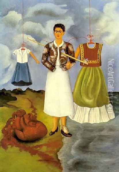 Recuerdo Oil Painting - Frida Kahlo