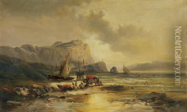 Fisherman Of Brilenia Oil Painting - Franz Emil Krause