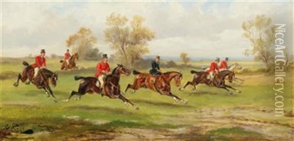 Out Hunting Oil Painting - Alfred (A. Stone) Steinacker