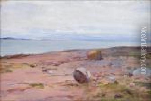 Rantamaisema Ahvenanmaalta. Oil Painting - Elin Danielson-Gambogi
