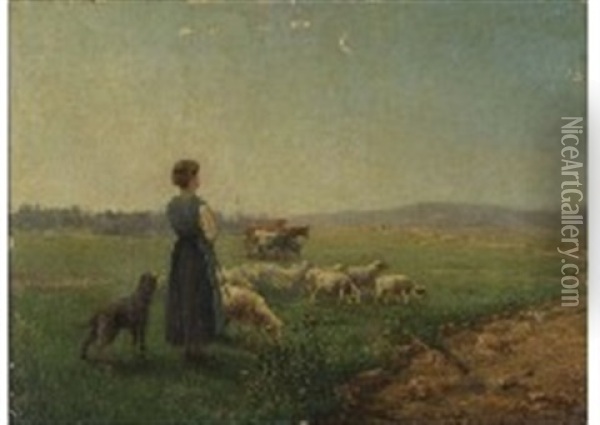 Landscape Oil Painting - Gustave Karcher