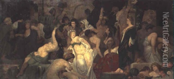 Allegorie De L'abondance Oil Painting - Alphonse Mucha