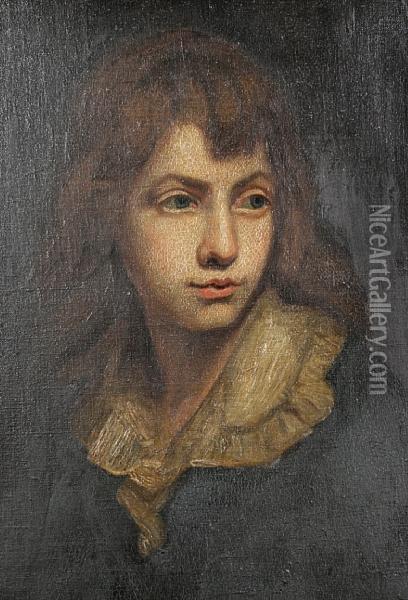 Portrait Of A Young Boy Oil Painting - John Opie