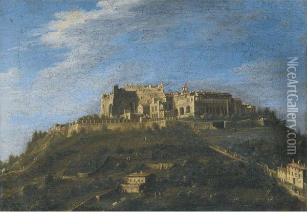 Monastery Di San Martino, Naples Oil Painting - Antonio Joli