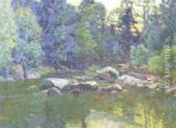 The Trout Brook Oil Painting - John Joseph Enneking