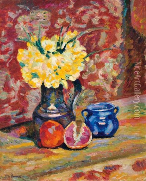Les Jonquilles Oil Painting - Armand Guillaumin