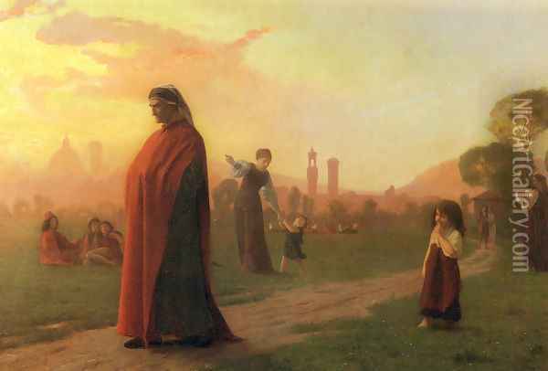 Dante (He Hath Seen Well) Oil Painting - Jean-Leon Gerome