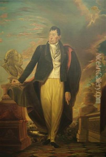 Marquis De Lafayette Oil Painting - Samuel Finley Morse Badger