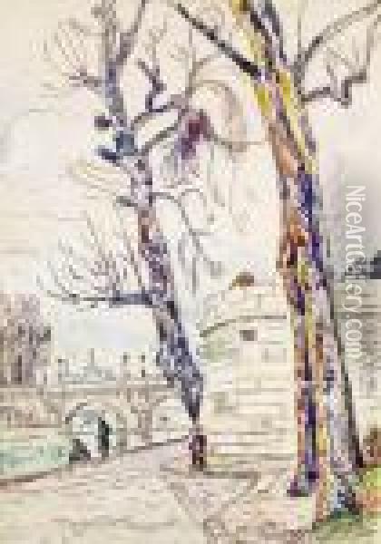 Le Pont Neuf Oil Painting - Paul Signac