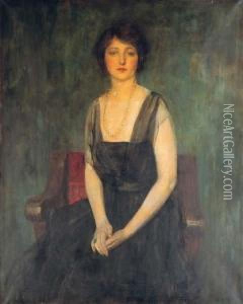 Portrait Of Dorothy Duveen Oil Painting - Ambrose McEvoy
