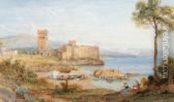 Chateau De La Napoule, Near Cannes Oil Painting - William Leighton Leitch
