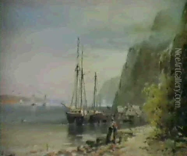 The Palisades Oil Painting - Andrew Melrose