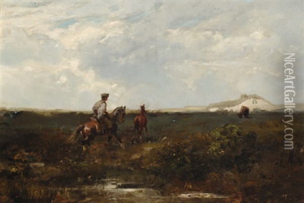 Out For A Ride Oil Painting - August Xaver Carl von Pettenkofen