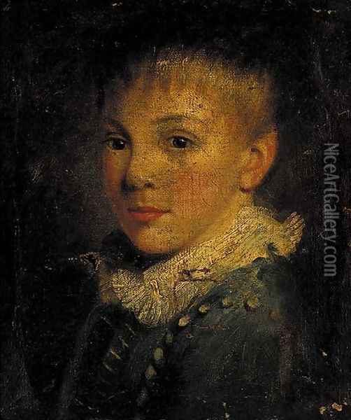 Portrait of a young boy Oil Painting - John Opie