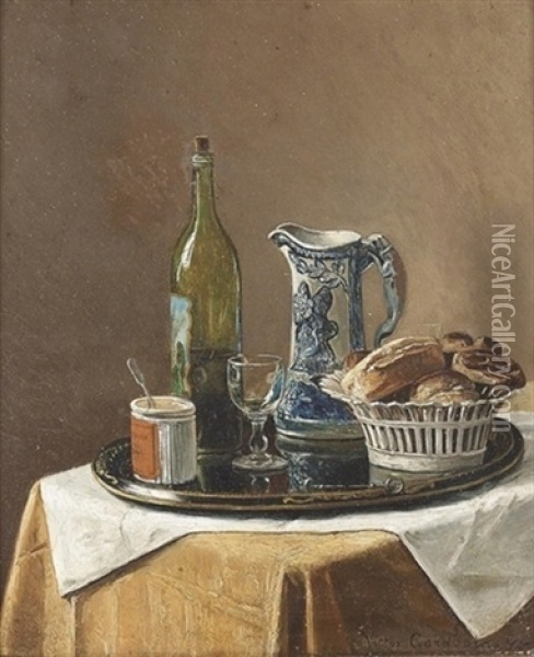 Stillleben Oil Painting - Victor Carabain