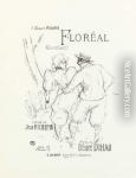 Floreal, From Melodies De Desire Dihau Oil Painting - Henri De Toulouse-Lautrec