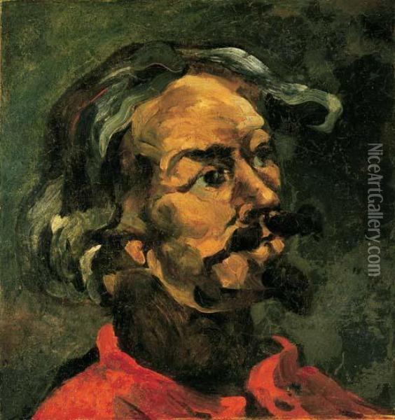 Portrait D'achille Emperaire Oil Painting - Paul Cezanne