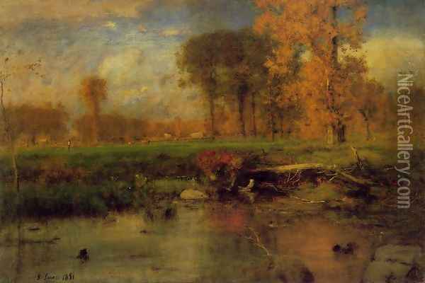 Spirit of Autumn Oil Painting - George Inness
