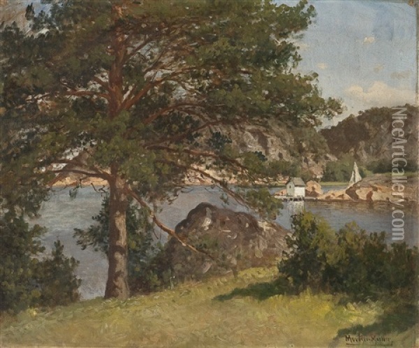 Fra Hvaler, Nordre Sando Oil Painting - Morten Mueller