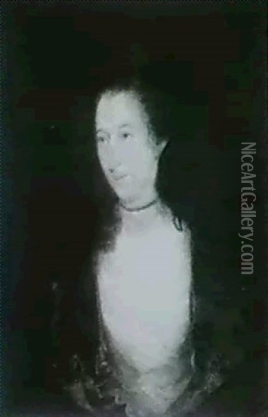 Portrait De Jeune Femme Oil Painting - Thomas Gainsborough