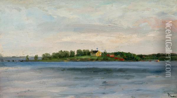 In The Archipelago Oil Painting - Arvid Liljelund
