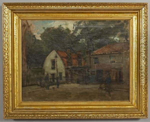 Two Village Homes Oil Painting - Paul Cornoyer