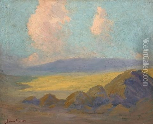 Rocks In The Desert Oil Painting - John Bond Francisco