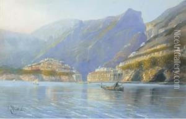 On The Amalfi Coast Oil Painting - Giovanni Battista