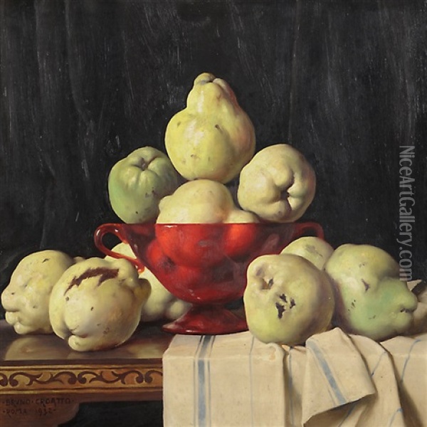 Frutta Nel Centrotavola Oil Painting - Bruno Croatto