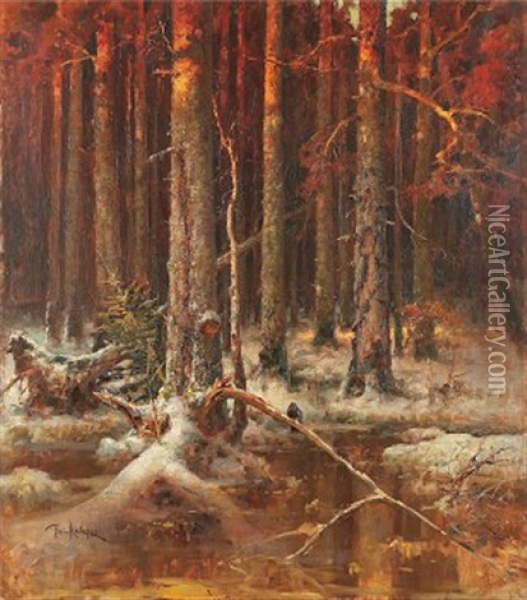 Kraka Pa Kvist Oil Painting - Yuliy Yulevich (Julius) Klever