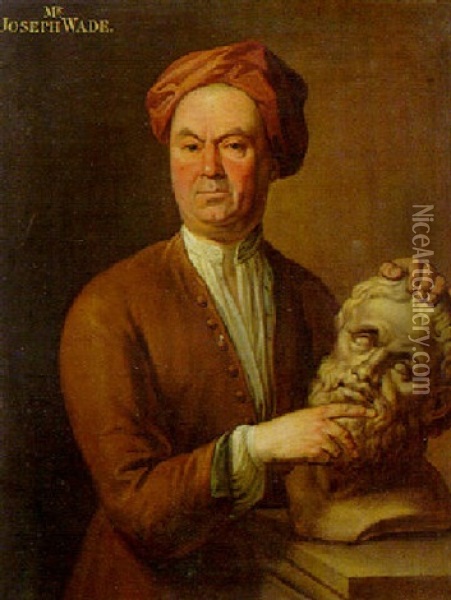 Portrait Of Joseph Wade Oil Painting - Jacques Parmentier