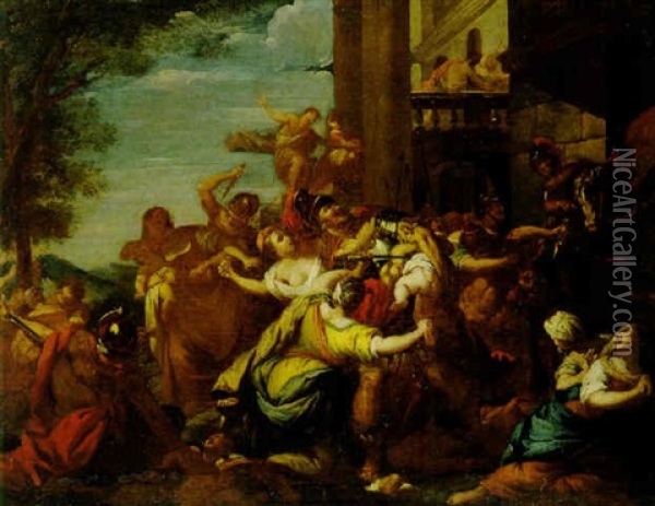 Der Bethlehemitische Kindermord Oil Painting - Valerio Castello