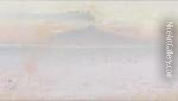 Paesaggio Con Vulcano Oil Painting - Charles Caryl Coleman