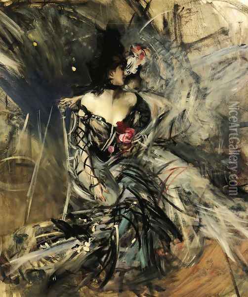 Spanish Dancer at the Moulin Rouge Oil Painting - Giovanni Boldini