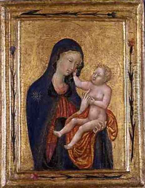 Madonna and Child Oil Painting - Paolo di Grazia Giovanni di