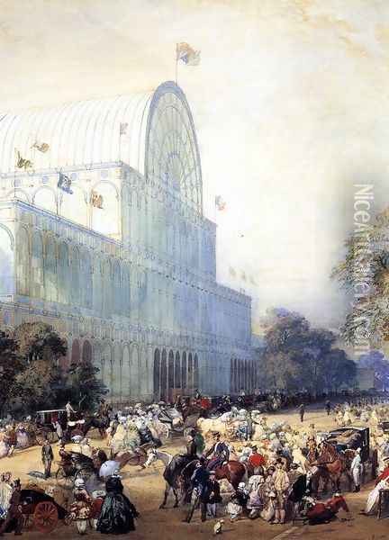The Inauguration of Crystal Palace Oil Painting - Eugene Louis Lami