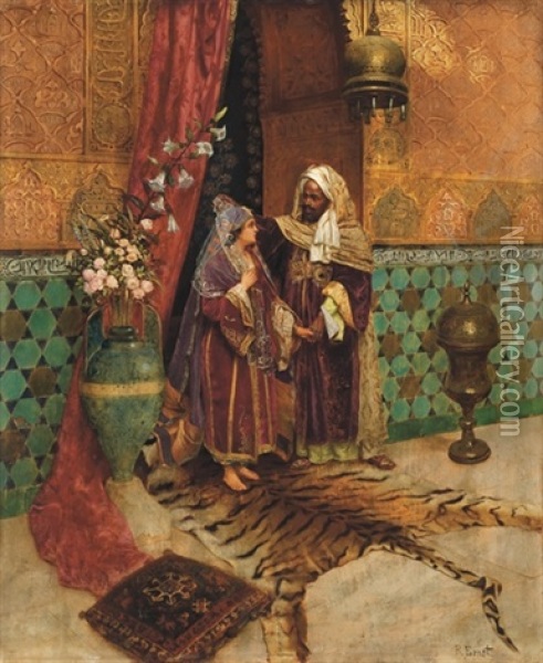 Greeting The Bride Oil Painting - Rudolf Ernst