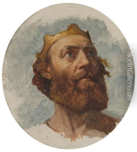 Charlemagne (study) Oil Painting - Paul Delaroche