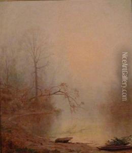 Misty Morning Oil Painting - Jervis McEntee