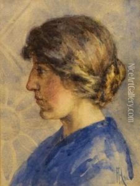 Portrait Of May Kenyon Oil Painting - Frances Mary Hodgkins