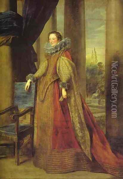 Portrait of the Marchesa Geronima Spinola-Doria of Genoa Oil Painting - Sir Anthony Van Dyck